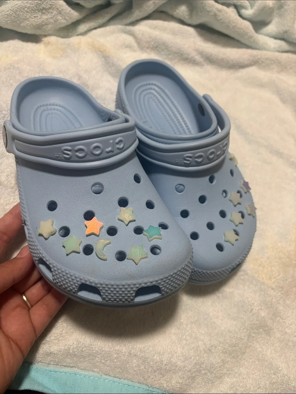 CROCS light blue